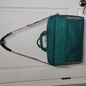Brinch Laptop Messenger Bag Digital Bag - Green Gray
